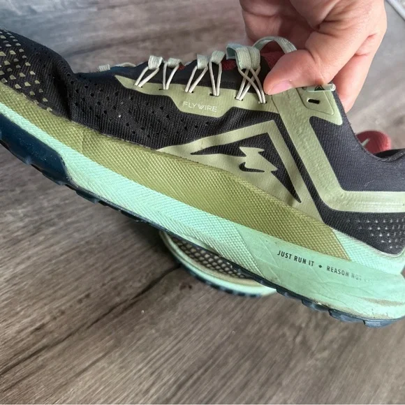 Nike React Pegasus Trail 4 Men’s Size 11 – Black Mint Foam Trail Running Shoes - Picture 8 of 8